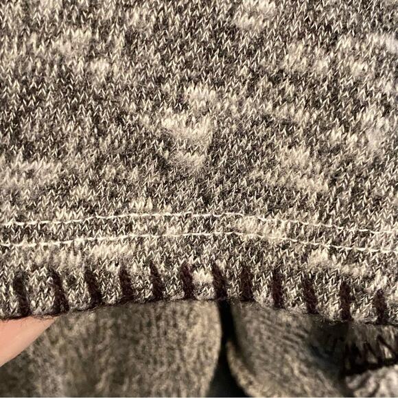 NATURAL LIFE Knit Tee shirt Dress in Space Dye Print Gray M - Picture 4 of 5